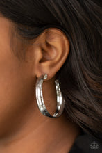 Load image into Gallery viewer, Hoop Wild Silver Hoop Earring Paparazzi Accessories