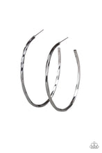 Load image into Gallery viewer, Loop de Hoop Black Earring Paparazzi Accessories