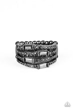 Load image into Gallery viewer, Royal Reflections Gunmetal Ring Paparazzi Accessories