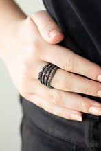 Load image into Gallery viewer, Royal Reflections Gunmetal Ring Paparazzi Accessories