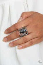 Load image into Gallery viewer, Go For Glow - Black Cat&#39;s Eye Ring Paparazzi Accessories