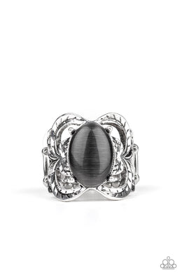 Go For Glow - Black Cat's Eye Ring Paparazzi Accessories