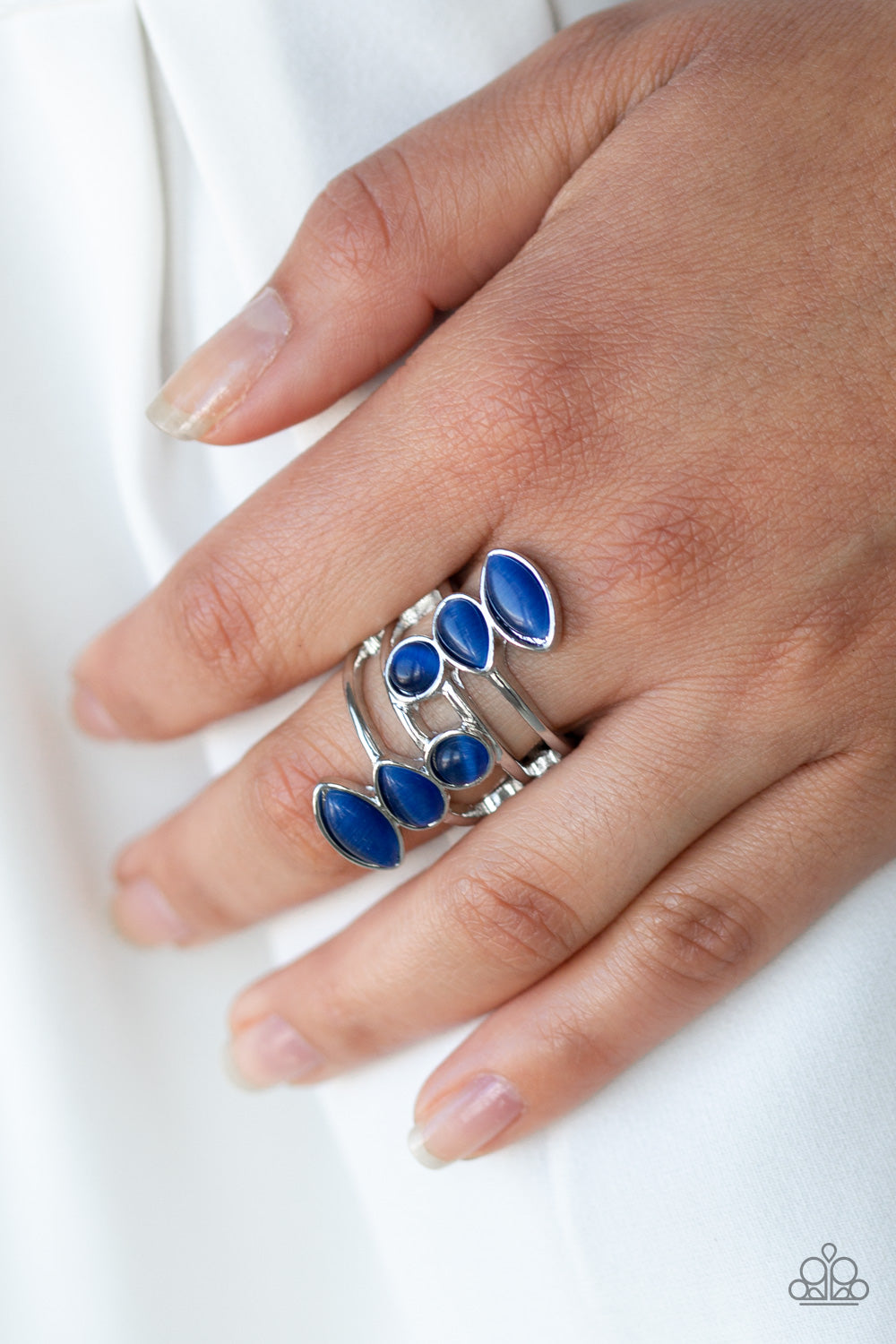 Wraparound Radiance Blue Cat's Eye Ring Paparazzi Accessories
