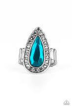 Load image into Gallery viewer, Majestic Mayhem Blue Ring Paparazzi Accessories