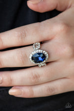 Load image into Gallery viewer, Magnificent Majesty Blue Ring Paparazzi Accessories