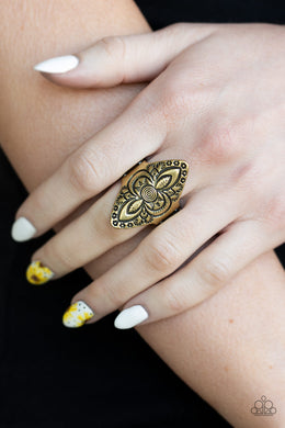 Tahiti Trek Brass Ring Paparazzi Accessories