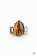 Load image into Gallery viewer, Mojave Minerals Brown Tiger Eye Ring Paparazzi Accessories