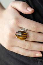 Load image into Gallery viewer, Mojave Minerals Brown Tiger Eye Ring Paparazzi Accessories