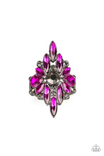 Load image into Gallery viewer, Stand Back Pink Gunmetal Ring Paparazzi Accessories