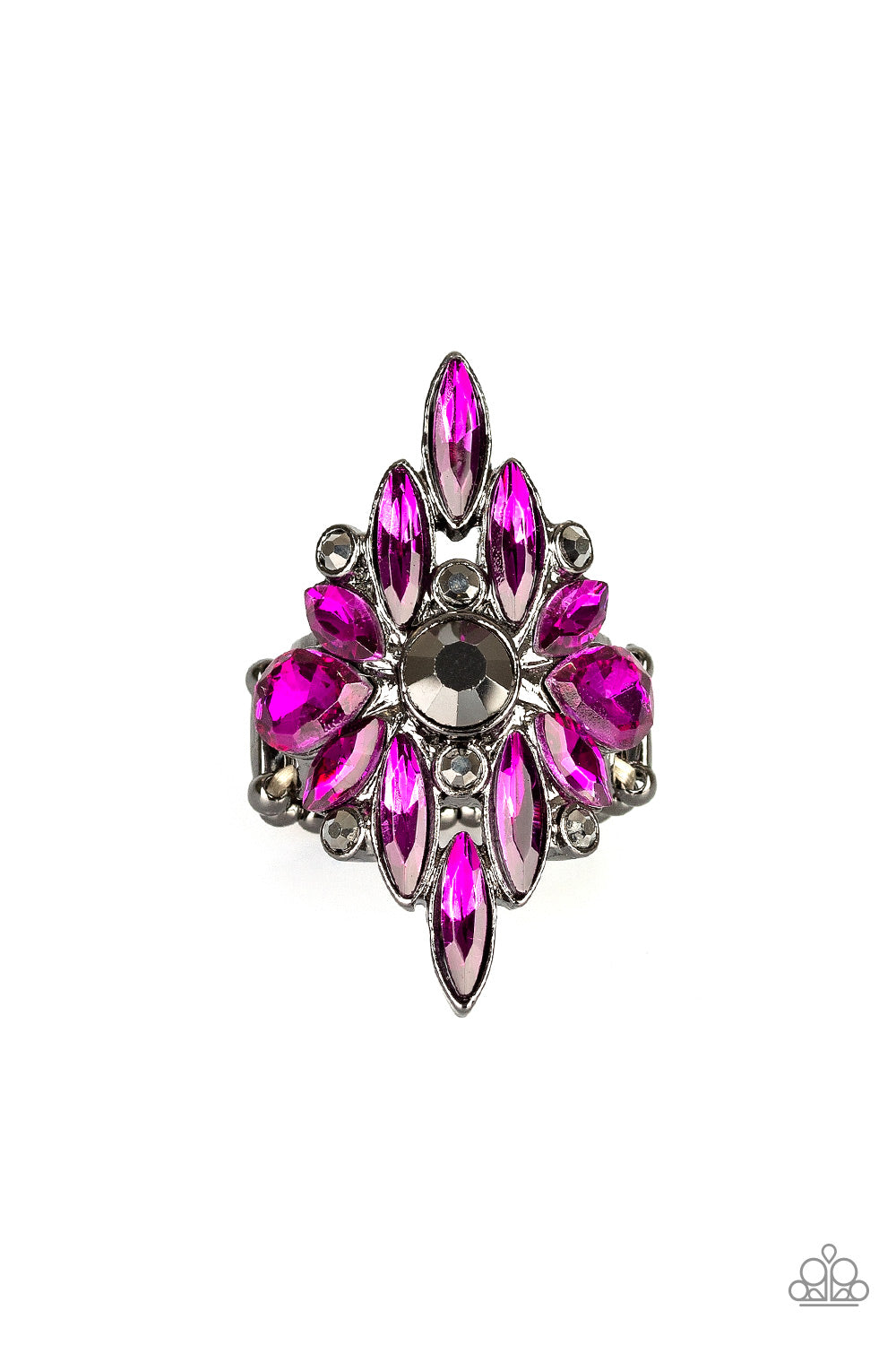 Stand Back Pink Gunmetal Ring Paparazzi Accessories