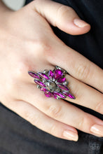 Load image into Gallery viewer, Stand Back Pink Gunmetal Ring Paparazzi Accessories