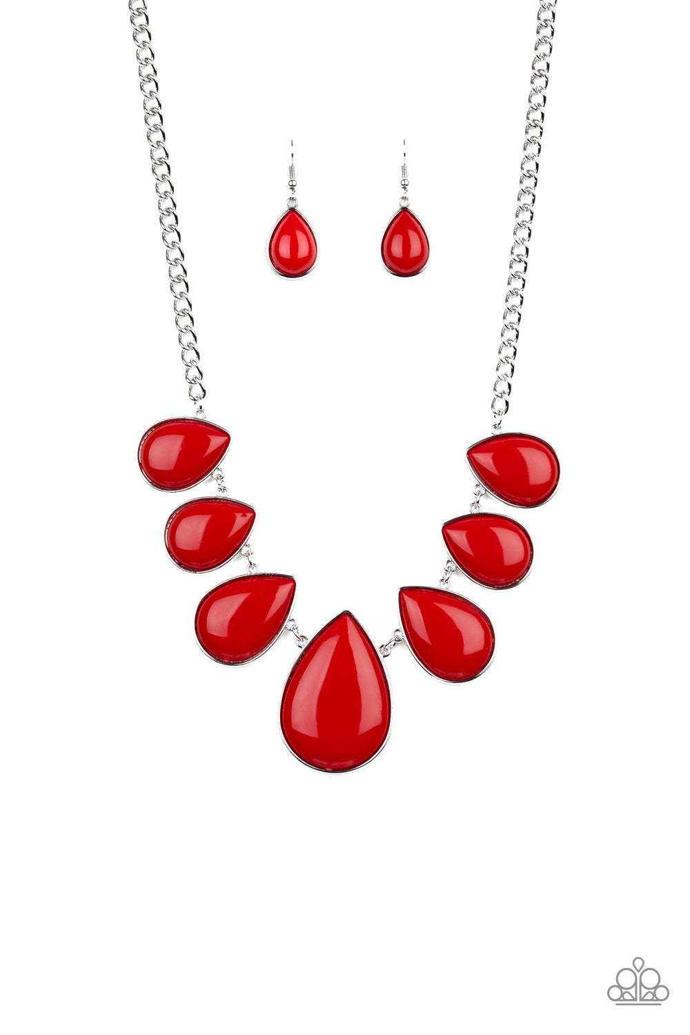 Drop Zone Red Necklace Paparazzi Accessories