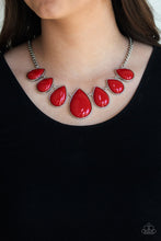 Load image into Gallery viewer, Drop Zone Red Necklace Paparazzi Accessories