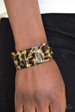 Load image into Gallery viewer, Where&#39;s The Party Brown Acrylic Bracelet Paparazzi Accessories