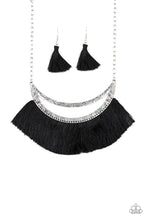 Load image into Gallery viewer, Take the MANE Event Black Fringe Necklace Paparazzi Accessories