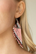 Load image into Gallery viewer, Bodaciously Bohemian Orange Seed Bead Earring Paparazzi Accessories