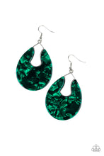 Load image into Gallery viewer, Pool Hopper Green Acrylic Earring Paparazzi Accessories