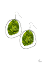 Load image into Gallery viewer, Haute Toddy Green Acrylic Earring Paparazzi Accessories