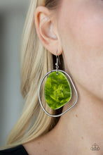 Load image into Gallery viewer, Haute Toddy Green Acrylic Earring Paparazzi Accessories