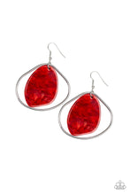 Load image into Gallery viewer, Haute Toddy Red Acrylic Earring Paparazzi Accessories