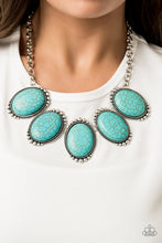Load image into Gallery viewer, Prairie Goddess Blue Necklace Paparazzi Accessories