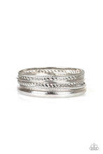 Load image into Gallery viewer, CLIQUE Here Silver Bangle Bracelet Paparazzi Accessories