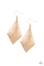 Load image into Gallery viewer, Texture Retreat Gold Earring Paparazzi Accessories