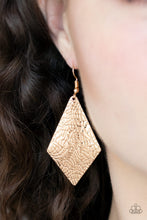 Load image into Gallery viewer, Texture Retreat Gold Earring Paparazzi Accessories