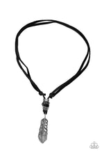 Load image into Gallery viewer, That Quill Will Be the Day Black Leather Urban Necklace Paparazzi Accessories
