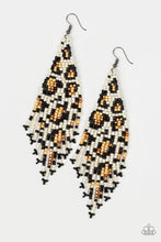 Load image into Gallery viewer, Bodacious Bombshell White Seed Bead Earring Paparazzi Accessories