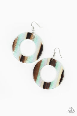 In Retrospect Multi Acrylic Earring Paparazzi Accessories