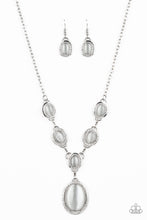 Load image into Gallery viewer, Metro Medallion White Moonstone Necklace Paparazzi Accessories