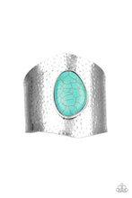 Load image into Gallery viewer, Casual Canyoneer Blue Cuff Bracelet Paparazzi Accessories