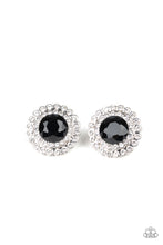 Load image into Gallery viewer, My Second Castle - Black Rhinestone Earrings Paparazzi Accessories