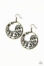 Load image into Gallery viewer, Get Into Vine Brass Earring Paparazzi Accessories