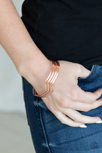 Load image into Gallery viewer, Waverunner Copper Cuff Bracelet Paparazzi Accessories
