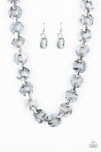 Load image into Gallery viewer, Fashionista Fever Silver Acrylic Necklace Paparazzi Accessories