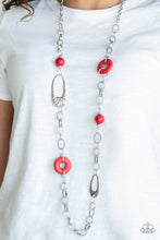 Load image into Gallery viewer, Artisan Artifact Red Necklace Paparazzi Accessories