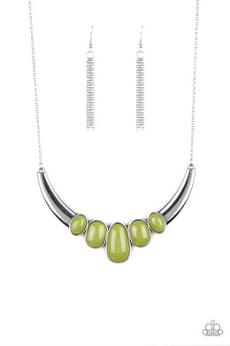 A Bull House Green Necklace Paparazzi Accessories