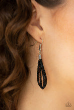 Load image into Gallery viewer, Kickin It Outback Black Seed Bead Necklace Paparazzi Accessories