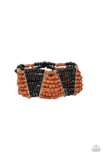 Load image into Gallery viewer, Outback Outing Black Seed Bead Bracelet Paparazzi Accessories
