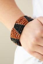 Load image into Gallery viewer, Outback Outing Black Seed Bead Bracelet Paparazzi Accessories