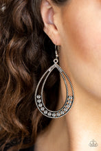 Load image into Gallery viewer, Glitz Fit Silver Earring Paparazzi Accessories