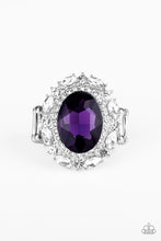 Load image into Gallery viewer, Show Glam Purple Gemstone Ring Paparazzi Accessories
