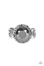 Load image into Gallery viewer, Its Gonna Glow Silver Rhinestone Ring Paparazzi Accessories