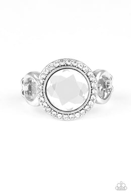 It's Gonna Glow White Ring Paparazzi Accessories