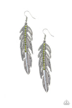 Load image into Gallery viewer, Give Me A Roost Green Earring Paparazzi Accessories