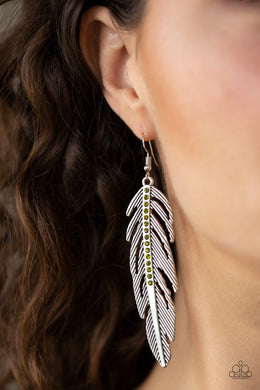 Give Me A Roost Green Earring Paparazzi Accessories