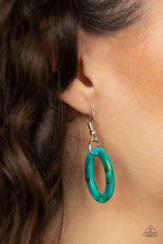 Load image into Gallery viewer, Turn Up The Heat Blue Acrylic Necklace Paparazzi Accessories