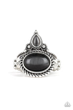 Load image into Gallery viewer, Malibu Mist Silver Cat&#39;s Eye Ring Paparazzi Accessories